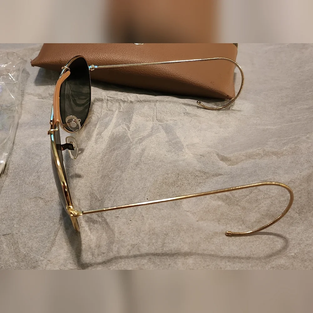 New VINTAGE Aviator Military /Rayban Style Sunglasses NWOT